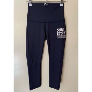 Lululemon • 4 • Chicago Soul Cycle High Rise Wunder Under Crop Midnight Navy